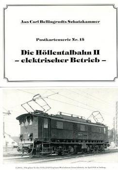Bellingrodt Serie  15 Die Höllentalbahn II elektrischer Betrieb