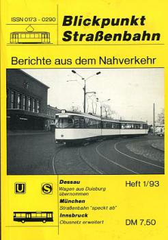 Blickpunkt Straßenbahn 01 / 1993