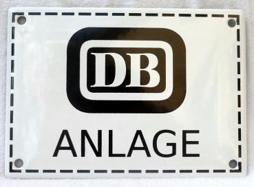 DB ANLAGE (Emailleschild)