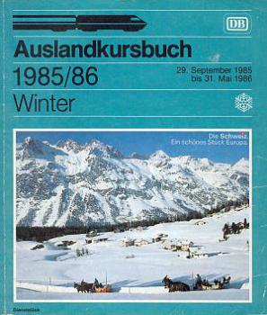 DB Auslandkursbuch 1985 / 1986
