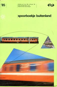 Auslandskursbuch Niederlande 1985 spoorboekje buitenland