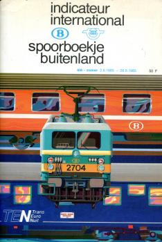 Auslandskursbuch Belgien 1985 spoorboekje buitenland