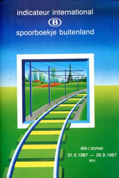 Auslandskursbuch Belgien 1987 spoorboekje buitenland