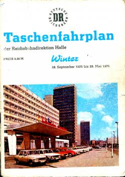 Taschenfahrplan Rbd Halle 1975 / 1976