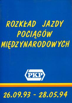 Auslandskursbuch PKP Polen 1993 / 1994