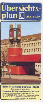 BVG Übersichtsplan 1982