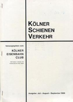 Kölner Schienenverkehr 7 / 8 / 9 1966