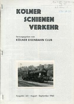 Kölner Schienenverkehr 7 / 8 / 9 1965