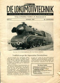 Die Lokomotivtechnik Heft 8 / 1957