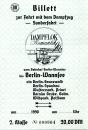 Billett Sonderfahrt Berlin Wannsee 1990