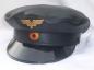 Preview: Lokführermütze Schirmmütze echt Leder Deutsche Reichsbahn