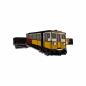 Preview: Krawattenklammer Berliner U-Bahn Baureihe A gelb/rot 3,5 cm (K23)