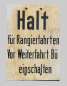 Preview: Blechschild Halt für Rangierfahrten