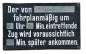 Preview: Emailleschild Verspätungsanzeige