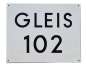 Preview: Gleistafel Gleis 102 Emaille