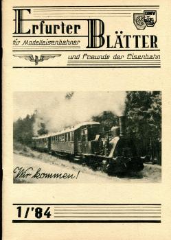 Erfurter Blätter 1 / 1984 70 Jahre Kleinbahn Rennsteig – Frauenwald