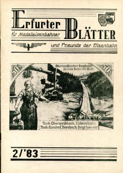 Erfurter Blätter 2 / 1983 60 Jahre Oberweißbacher Bergbahn