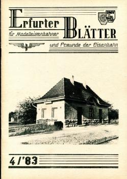 Erfurter Blätter 4 / 1983 70 Jahre Langensalzaer Kleinbahn