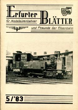 Erfurter Blätter 5 / 1983 70 Jahre Langensalzaer Kleinbahn