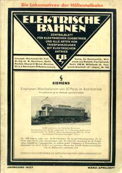 Elektrische Bahnen Lokomotiven der Höllentalbahn