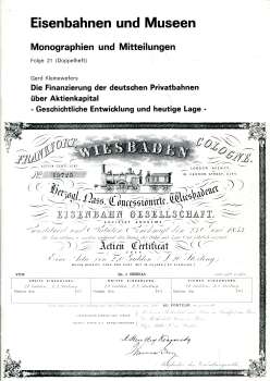 Eisenbahn und Museen Finanzierung der deutschen Privatbahnen über Aktienkapital