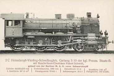 2C Heissdampf Schnellzuglok S 10