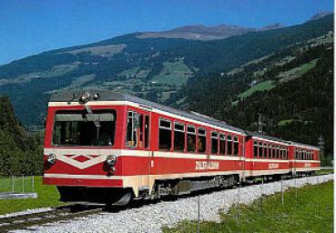 Zillertalbahn, diesel-eletrischer Triebwagen bei Erlach, 1992
