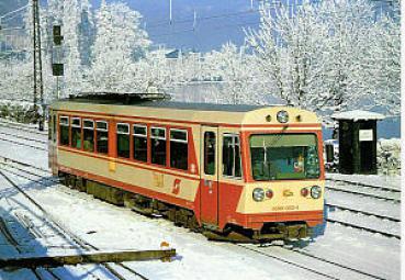 ÖBB, Schmalspur-Dieseltriebwagen 5090 003-4 in Zell am See