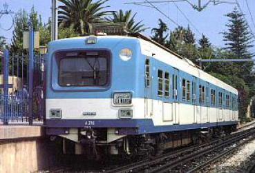 AK Tunesische Staatsbahn Triebzug in Tunis