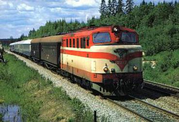 AK Finnische Staatsbahn VR Lokomotive Dr12 Strecke Tampere Orive
