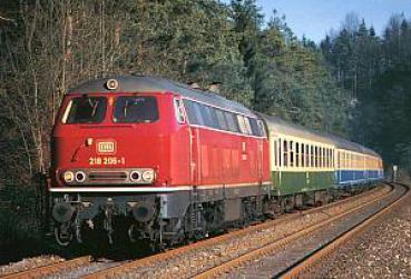 AK DB Diesellokomotive 218 206-1 bei Rupprechtstegen