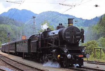 AK ÖBB Dampflokomotive Reihe 38 in Weißenbach / St Gallen