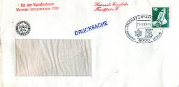 Sonderstempel Museums Bahnpostwagen 1980