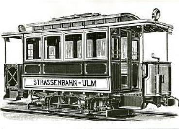 Foto AK Straßenbahn Ulm  Tw 11 Busch / Bautzen