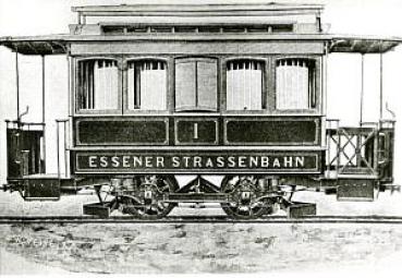 Foto AK Essener Straßenbahn Tw 1