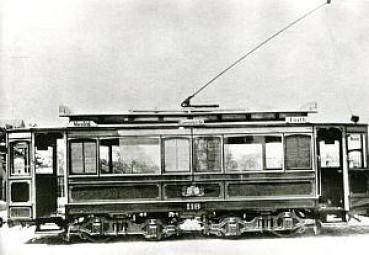 Foto AK Straßenbahn Nürnberg - Fürth Tw 118