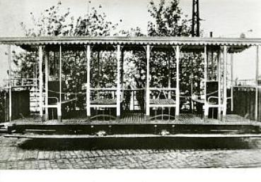 Foto AK Straßenbahn Essen Sommerbeiwagen