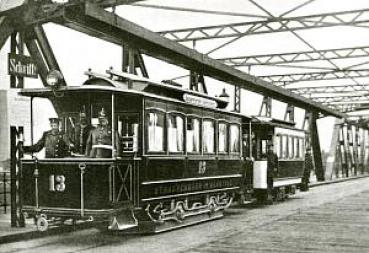 Foto AK Saarthalbahnen Tw 13 mit Beiwagen