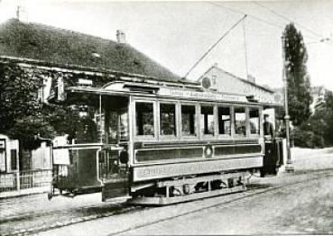 Foto AK Straßenbahn Leipzig Tw 42