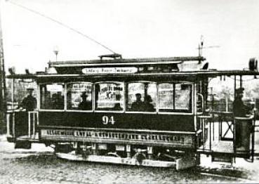 Foto AK Straßenbahn Chemnitz Tw 94