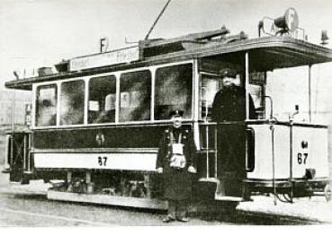 Foto AK Straßenbahn Chemnitz Tw 67