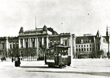 Foto AK Straßenbahn Strassburg Tw 21