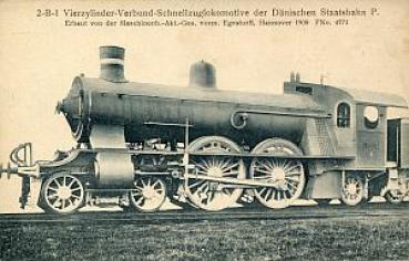 AK 2B1 Vierzylinder Verbund Schnellzuglokomotive Dänische Staats