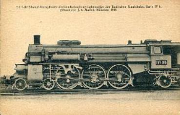 AK 2C1 Verbundschnellzug Lokomotive Badische Staatsbahn Serie IV