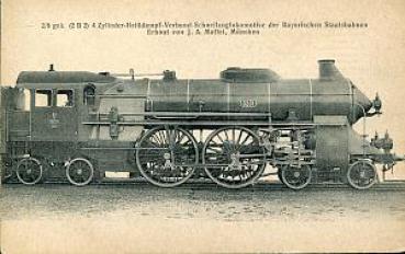 AK 2/6 4-Zylinder verbund Schnellzuglokomotive Bayerische Staats
