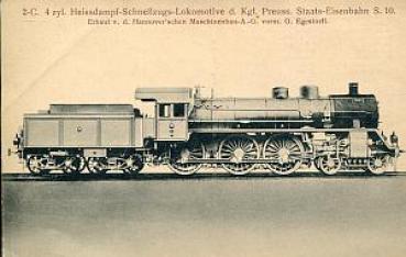 AK 2C 4 Zylinder Schnellzuglokomotive Königlich Preußische Staat