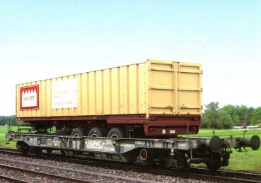 AK SBB Huckepack Wagen