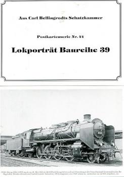 Bellingrodt Serie  44 Lokporträt Baureihe 39