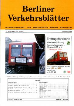 Berliner Verkehrsblätter 02 / 1994