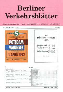 Berliner Verkehrsblätter 05 / 1992